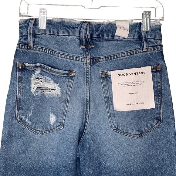 Good American Good Vintage Jeans High Rise Straight Leg Size 4 NEW - Picture 5 of 8